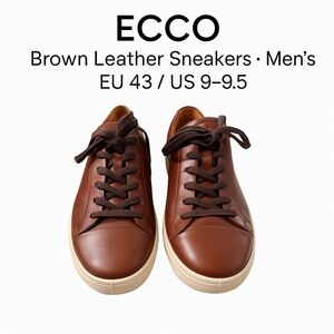 ECCO Men’s Leather Sneakers · EU 43 / US 9–9.5